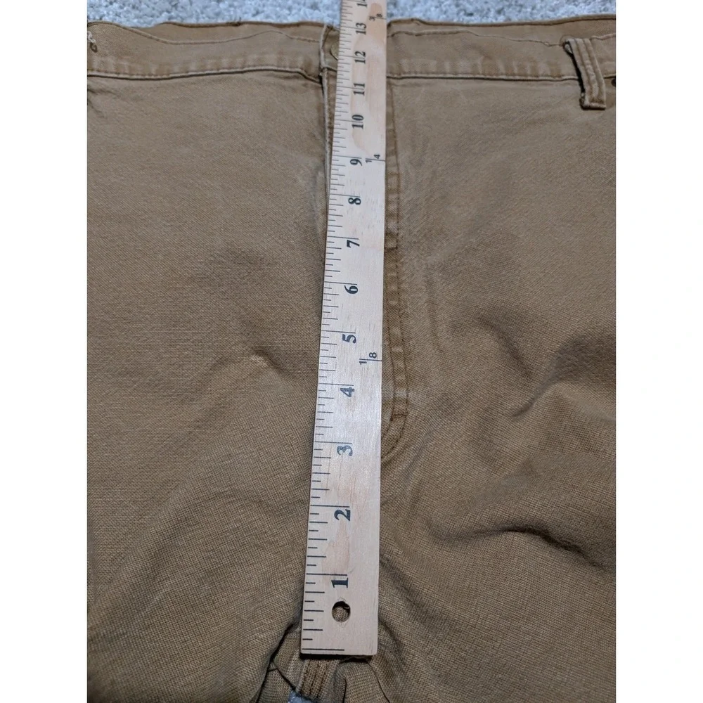 Lot of 2 Dickies‎ Mens Relaxed Fit Carpenter Pants Brown Gray Canvas Workwear